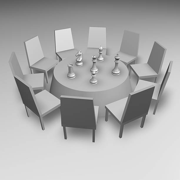 istock business meeting concept illustration with table and chess 455071031