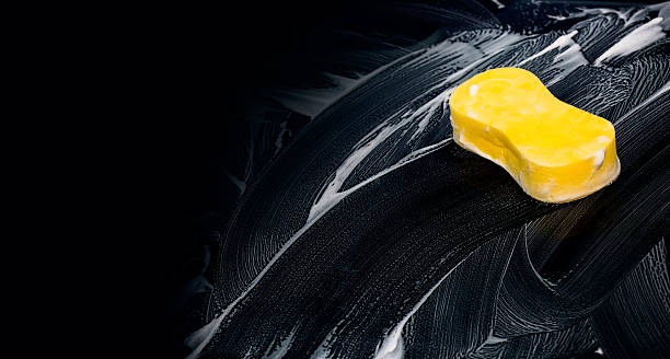 istock sponge over the car for washing 455071453