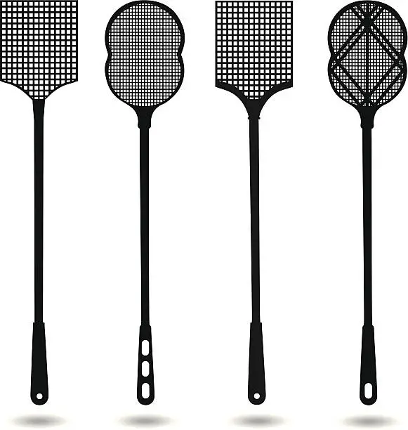 Vector illustration of fly swat
