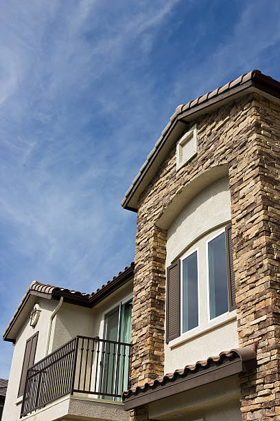 istock New Townhouse with Balcony 455112351