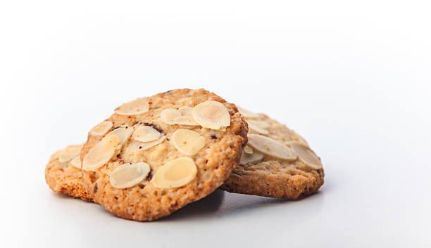 istock Chocolate homemade pastry cookies isolated on white background 455113093