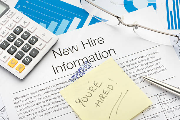 istock Approved New hire information employment form 455114257