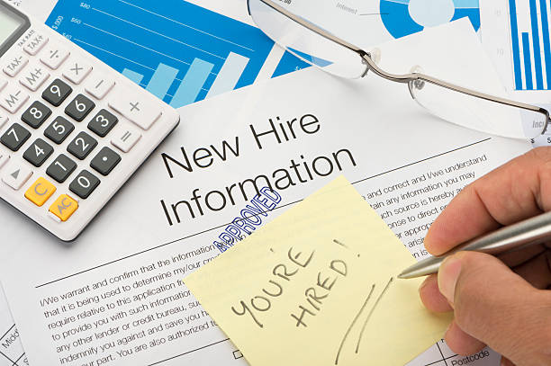 istock Approved New hire information employment form 455114259