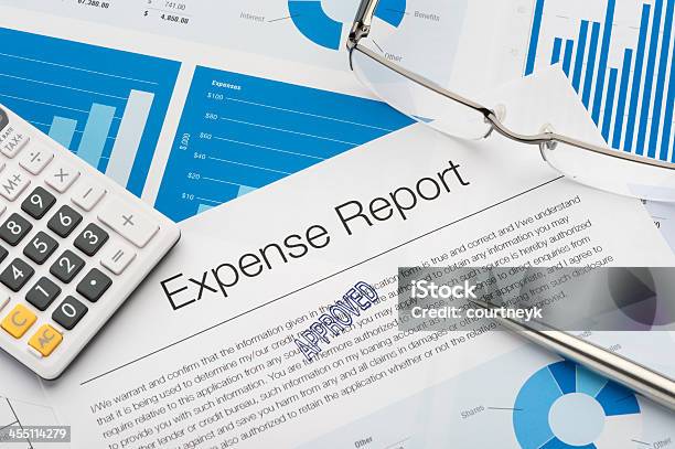 Approved Expense Report Stock Photo - Download Image Now - Expense, Report - Document, Corporate Business