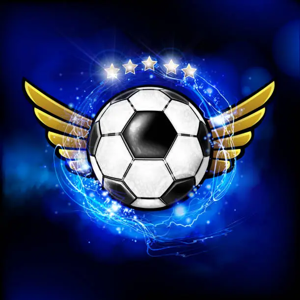 Vector illustration of Soccer ball design concept