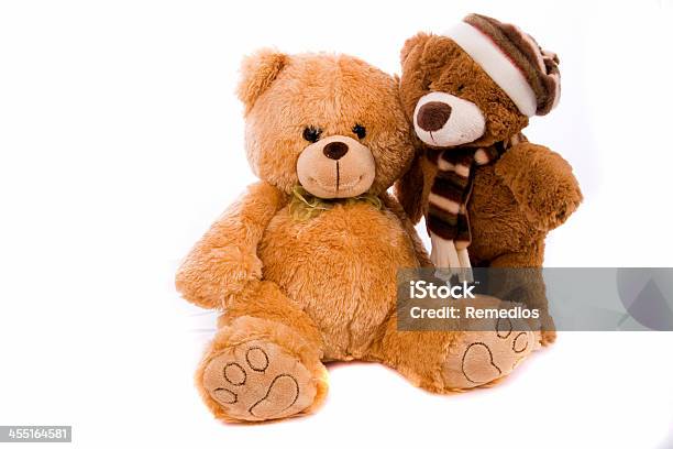Teddybear Isolated On A White Background Stock Photo - Download Image Now - Animal, Baby - Human Age, Brown