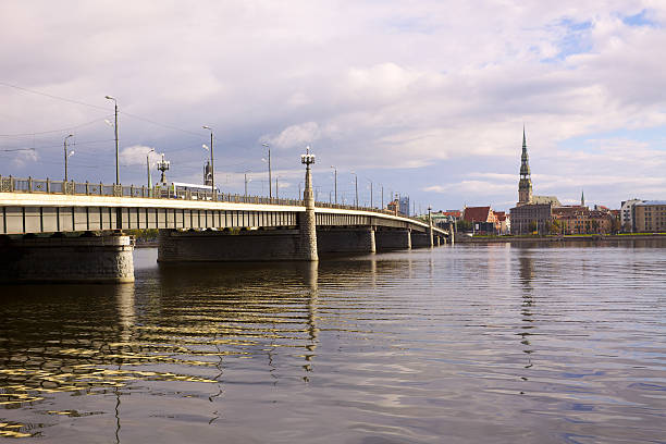 istock View of Akmens Bridge with reflections in Riga 455166087