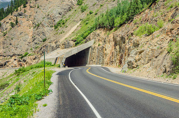 istock Short Tunnel on a Mountain Road 455179731