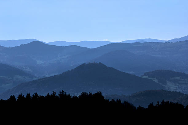 manhã na alsácia - blue mountains national park - fotografias e filmes do acervo