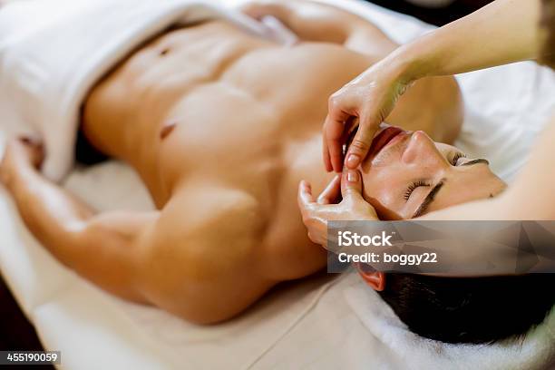 Facial Massage Stock Photo - Download Image Now - Men, Facial Mask - Beauty Product, Beauty