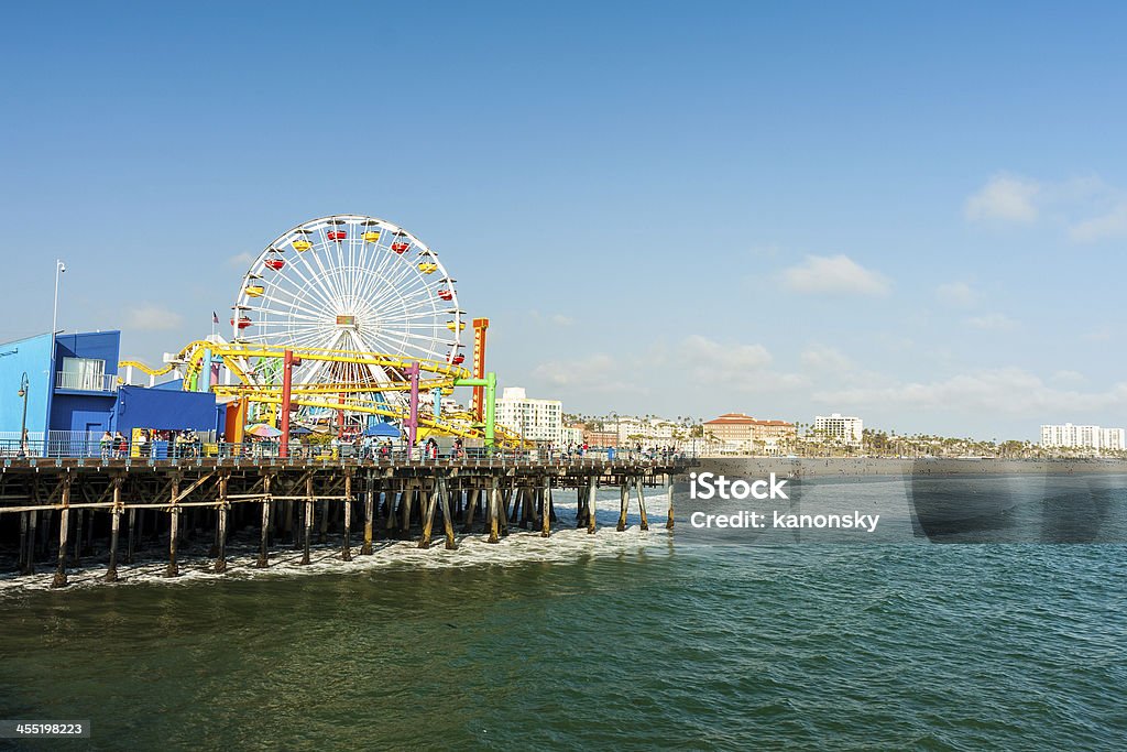 Santa Monica pier Santa Monica pier, CA in nice sunny day Beach Stock Photo