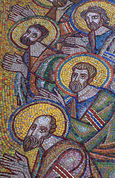 detail of saint apostles mosaic (Ukraine)