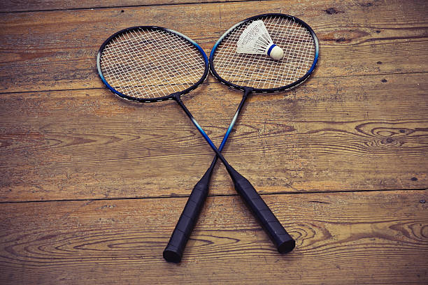 istock vintage badminton racquet 455199221