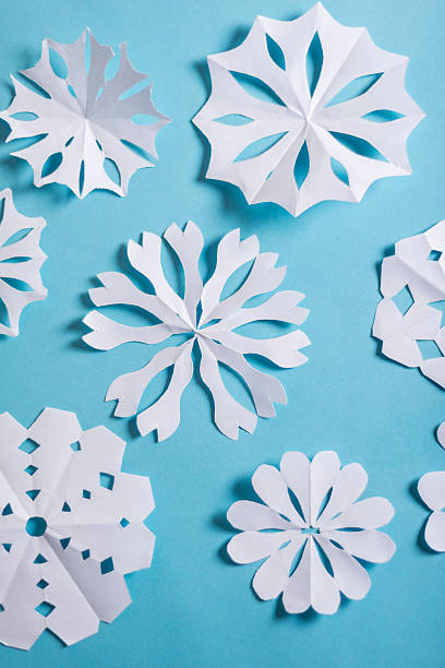 Paper Snowflakes stock photo