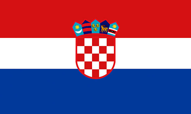 croatian flag croatian flag hvar photos stock pictures, royalty-free photos & images