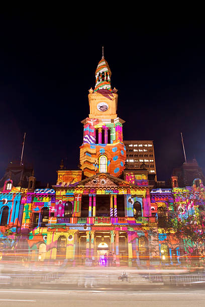 istock Sydney Town Hall - Christmas Projections 455219965