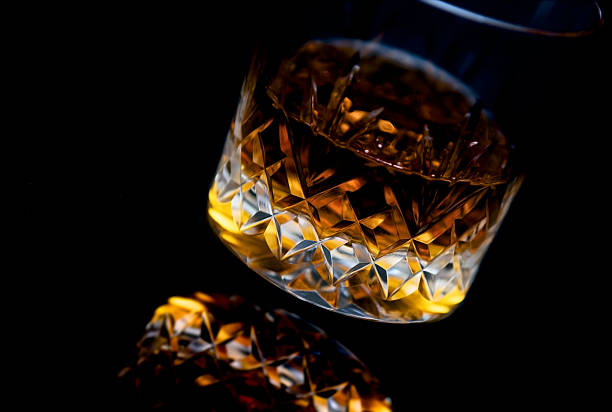 istock Single malt Scotch whiskey in hand cut crystal glass 455231961