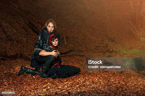 Goth Couple Stock Photo - Download Image Now - Adult, Adults Only, Beautiful People