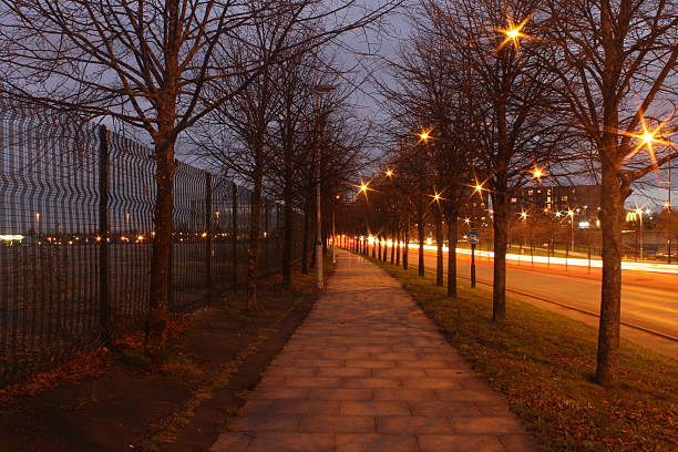 istock Autumnal Street After Dark 455239733