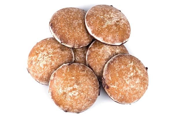 istock Gingerbread cookies with chocolate isolated 455241935