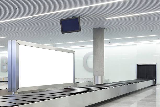 istock Blank billboard or poster on airport 455247509