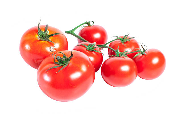 istock bunch of red tomatoes isolated on a white background 455249247