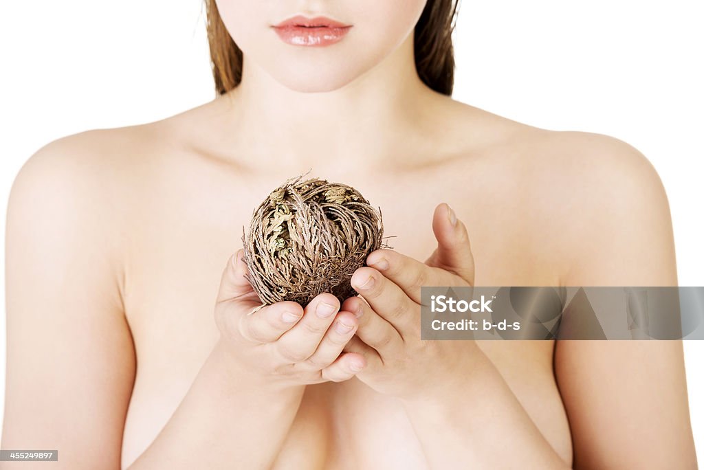 Ritratto di giovane donna in topless. - Foto stock royalty-free di Gerico