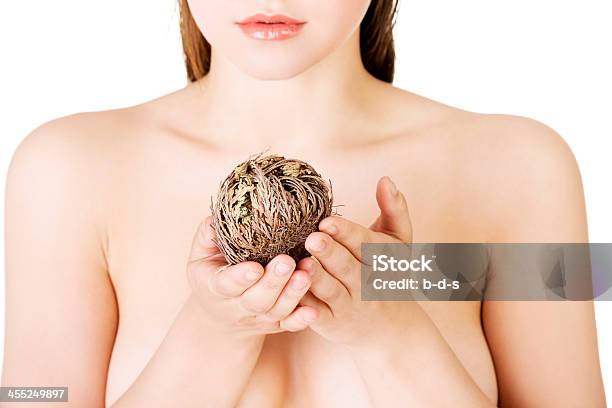 Ritratto Di Giovane Donna In Topless - Fotografie stock e altre immagini di Gerico - Gerico, Rosa - Fiore, A petto nudo
