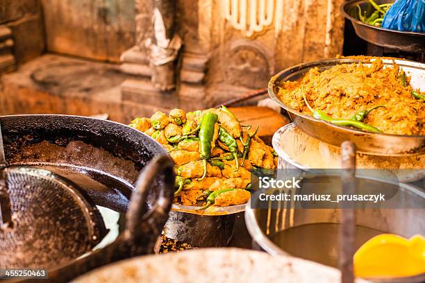 Detail Of Dishes On A Traditional Food Market In India Stock Photo - Download Image Now