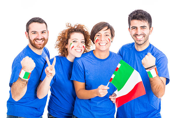 istock Group of Italian Supporters 455250779