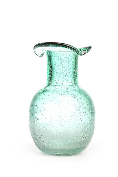 istock Green Hand Blown Glass Vase 455251969