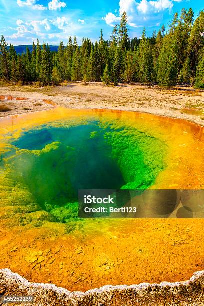 Morning Glory Pool Yellowstone National Park Wyoming Stock Photo - Download Image Now