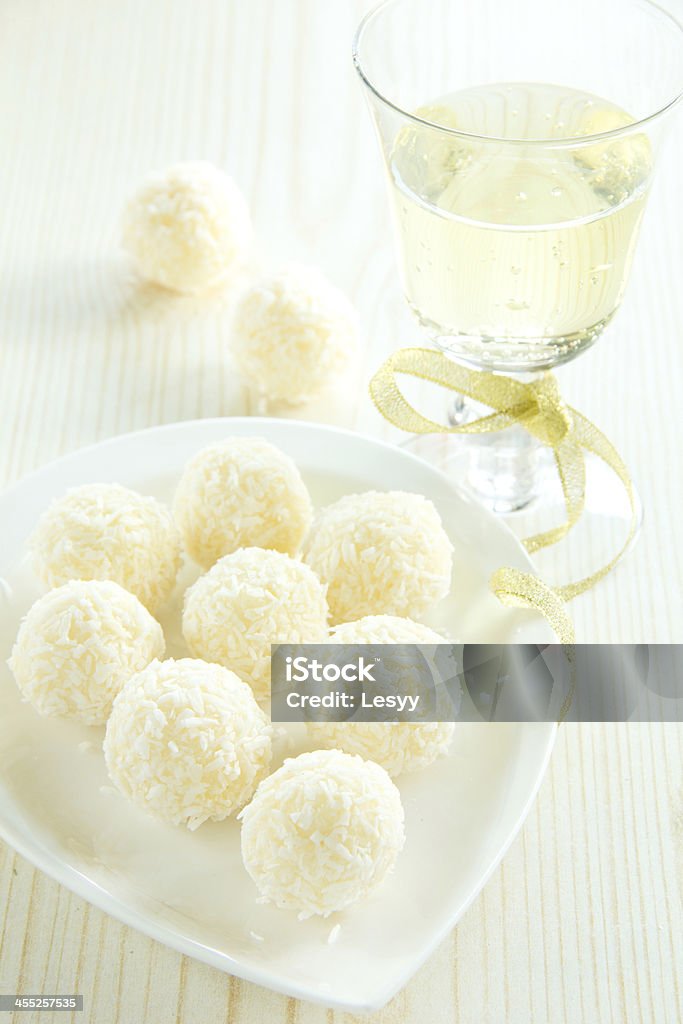 Homemade candies with coconut. Cake Stock Photo