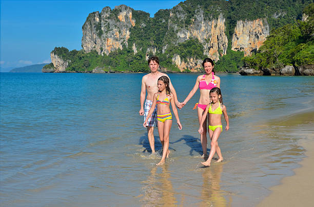 istock Family beach vacation 455263787