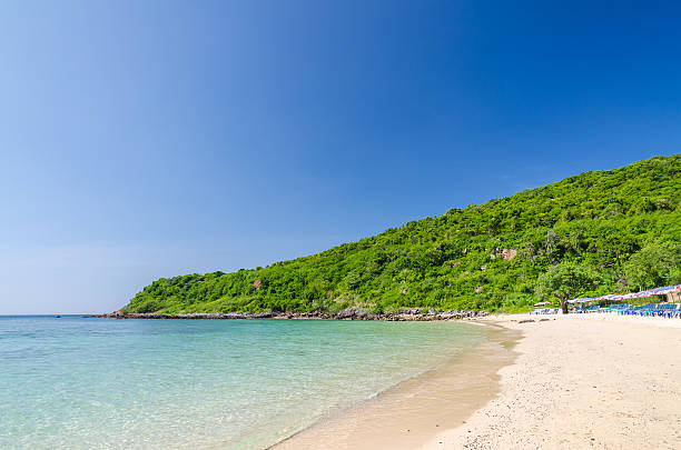 Nual beach and sea with blue sky