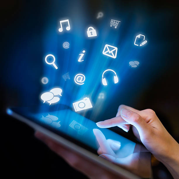 istock Woman holding digital tablet, closeup 455273447