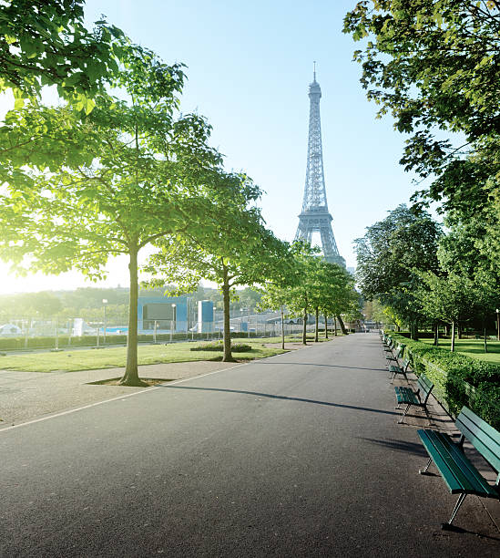 istock sunny morning and Eiffel Tower, Paris, France 455273815