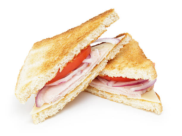 istock toasted sandwich with ham, cheese and vegetables 455274187