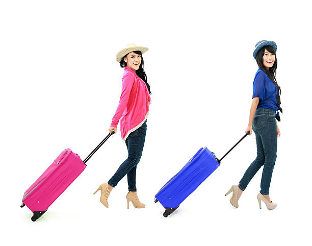 istock Happy girls going on vacation 455285233