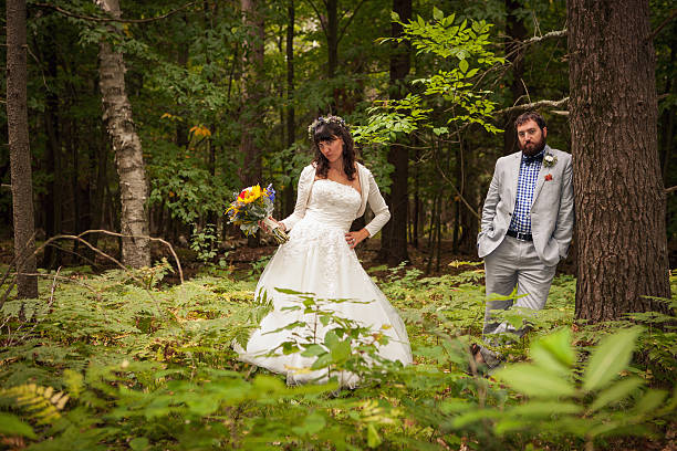 istock Bride and Groom on their wedding day 455285445