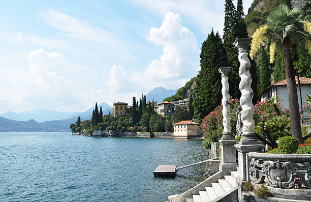 istock View to the lake Como from villa Monastero. Italy 455288669