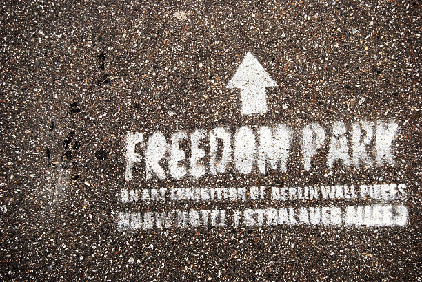istock Freedom Park Sign in Berlin Street 455289075