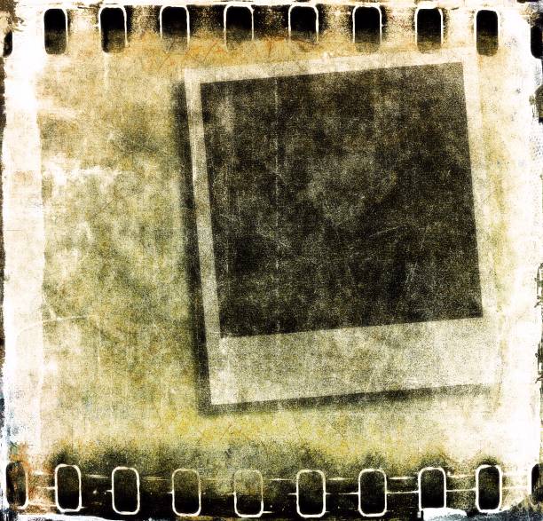 istock Vintage film strip frame 455289167