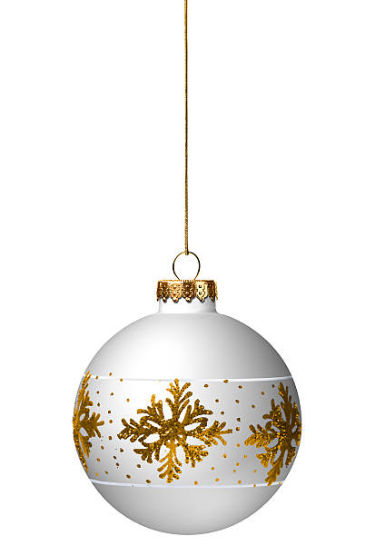 istock Snowflake Christmas Ornament Isolated on White Background 455291025