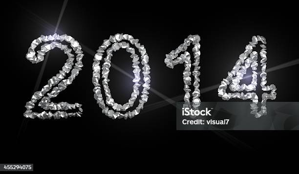 Números De Diamante Ano 2014 - Fotografias de stock e mais imagens de 2014 - 2014, Abstrato, Abundância