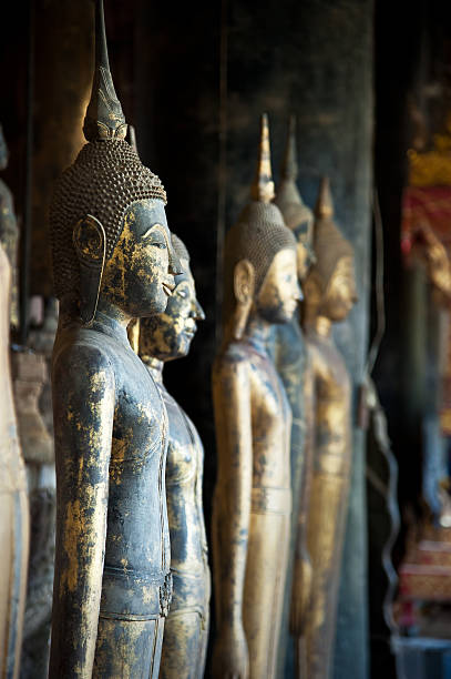 istock Buddha Statues in Wat Wisunarat, Luang Prabang, Laos 455294665