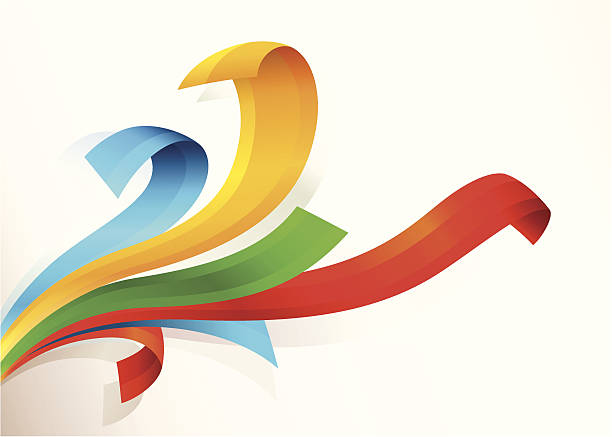 Flowing Ribbons Clip Art