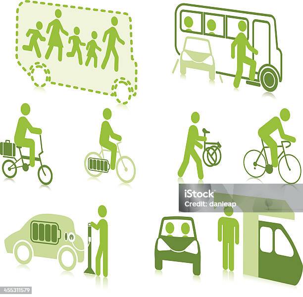 Путешествия — стоковая векторная графика и другие изображения на тему Кататься на велосипеде - Кататься на велосипеде, Пригородный пассажир, Устойчивый транспорт