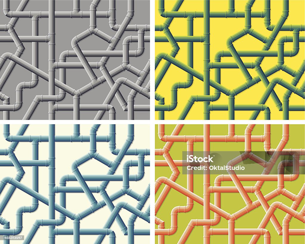 Pipes Patterns Pipework Seamless Pattern Stock Illustration - Download Image Now ...