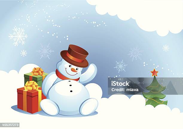 눈사람 겨울에 대한 스톡 벡터 아트 및 기타 이미지 - 겨울, 계절, 공휴일